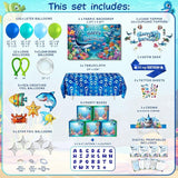 179 Pc Premium Under the Sea Party Decorations Ocean Themed Baby