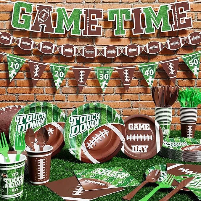 173PCS Football Party Decoration Kit Serve 24 Easter Decoration