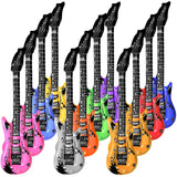 Novelty Place 12Pcs Inflatable Guitar for Kids - 35In Blow Up Electric