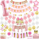 1st Birthday Girl Decorations WITH Birthday Crown Baby First
