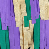 PartyWoo Mardi Gras Crepe Paper Streamers 6 Rolls 492 ft Pack of