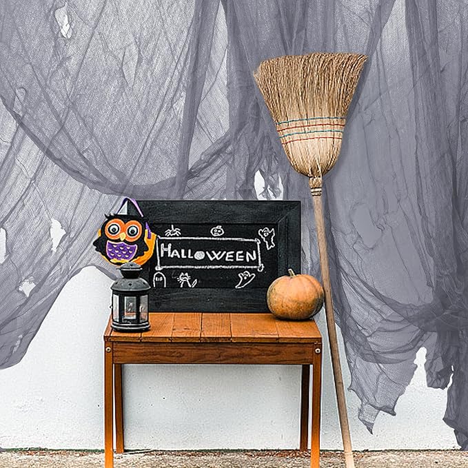 600 x 40 Inch Large Size Halloween Creepy Cloth Gray Halloween