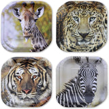 Jungle Safari Paper Party Plates 16 pcs ! 16 7in Square Dessert
