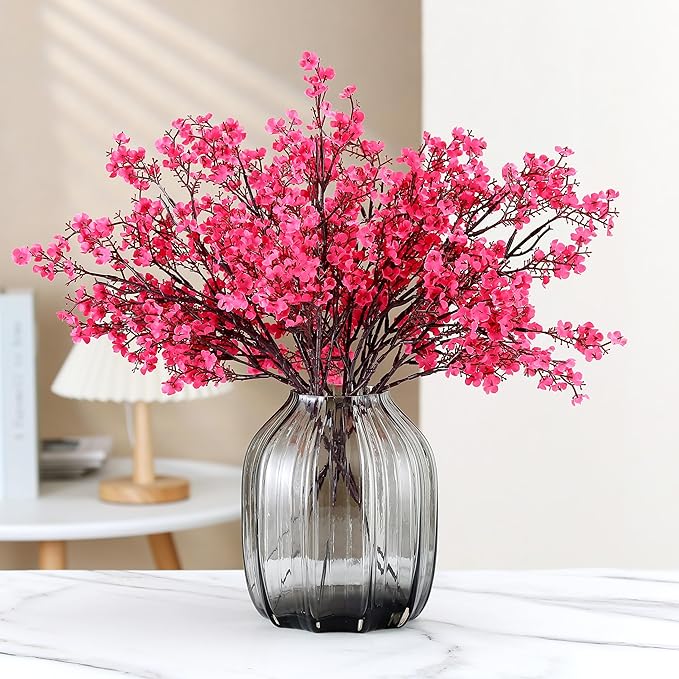 JAKY-Global 9pcs Babys Breath Artificial Flowers Gypsophila Bouquet Bu