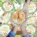 222 PCS Wild One Birthday Decorations Jungle Safari Baby Shower