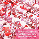 66 FT Valentine's Day Heart Tinsel Garland Decor Red Pink Heart