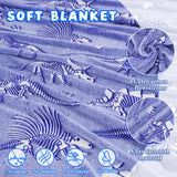 inhand Dinosaur Blanket for Kids Glow in the Dark Blanket Christmas