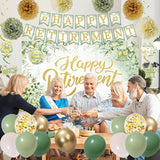 Green Retirement Party Decorations Women Men Green Gold Happy