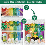 137 Pcs St Patrick's Day Balloons Party Decorations Shamrock Foil