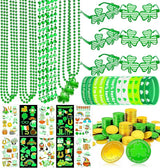 Jeowoqao 184pcs St Patricks Day Accessories Party Favor Set St