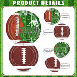 Football Plates and Napkins 150Pcs Football Party Supplies Kit