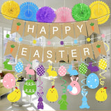 Easter Animal Party Decorations Set for Home Happy Easter Banner Egg