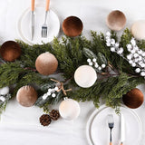 Brown Velvet Christmas Tree Ornaments - 15pcs Shatterproof Christmas