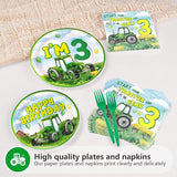96Pcs Tractor Birthday Party Decorations Tractor 3rd Birthday Party