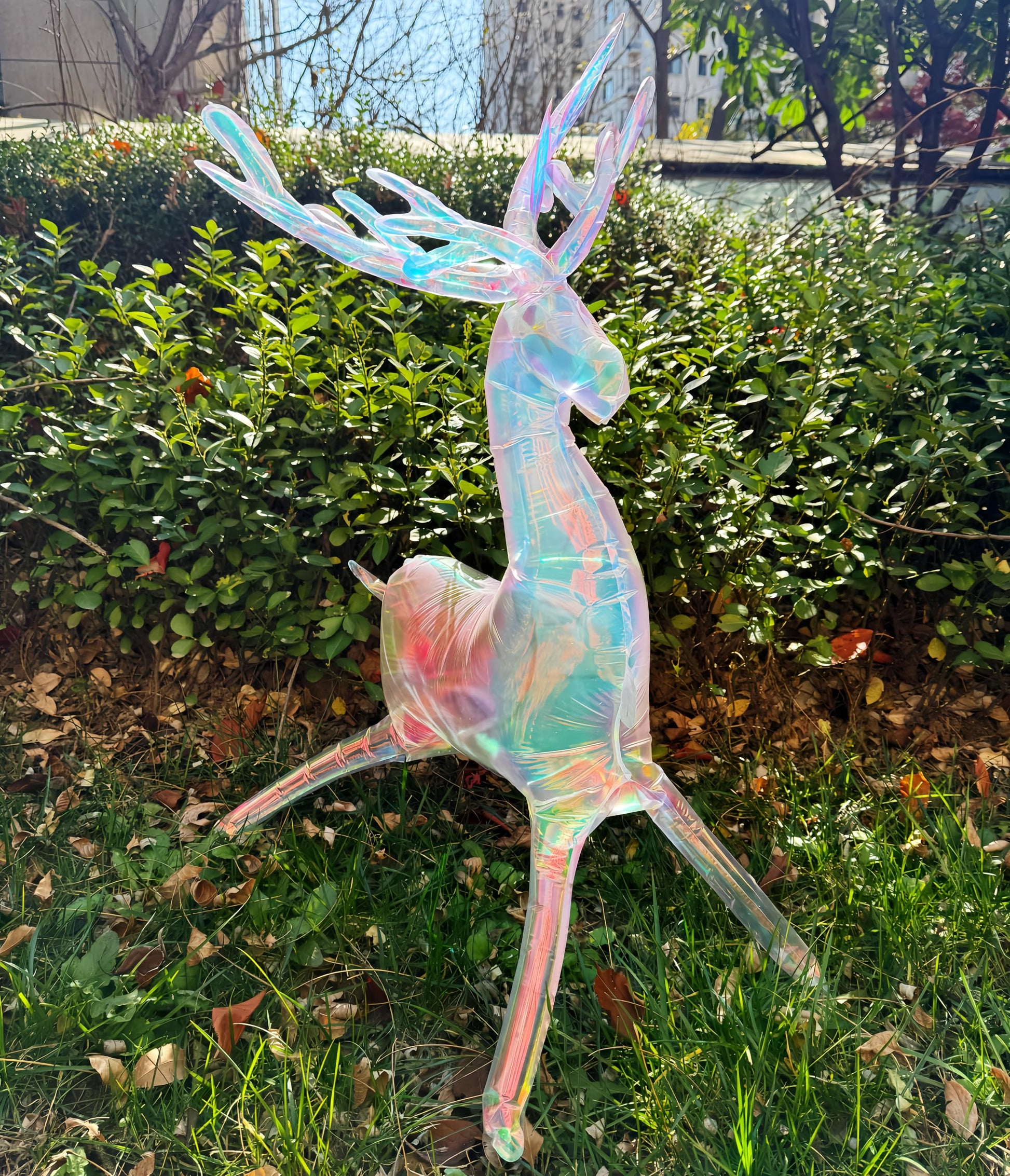 2Pcs Iridescent Reindeer Balloons Deer Elk Decoration/Christmas Giant