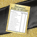 DISTINCTIVS Retirement Party Games - Icon Match, Candy Match, Ever or