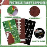 Football Party Supplies Decor Kit for 24 Guests 3 Tablecloths
