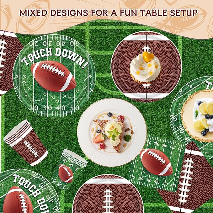Football Party Decorations Serve 24 Football Party Supplies with
