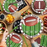 Football Party Decorations Tableware 168pcs Football Plates and