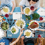 CANREVEL 96 PCS Black Bow Party Plates Serve 24, Bow Plates and