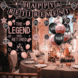 Retirement Party Decorations Women Blue and Pink Happy Retirement