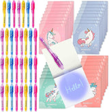 Invisible Ink Pen and Notebook Pack 32 Unicorn Party Favors for Kids