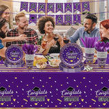 Graduation Decorations Class of 2026 147 PCS Purple and Gold