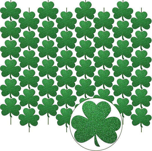 St Patrick's Day Shamrock Decorations 12 Pcs Hanging Swirls for St