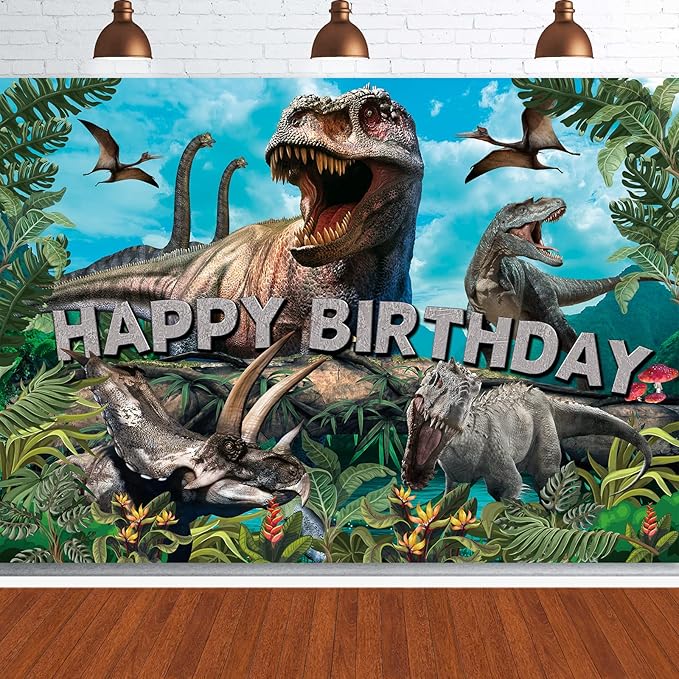 Dinosaur Backdrop 7x5FT Dinosaurs Background Dinosaur Birthday