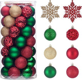 Valery Madelyn Christmas Tree Decorations Ornament Set, 50ct 2 Inches