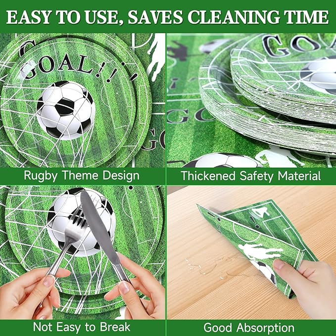 Soccer Party Supplies Kit for 50 Guests Soccer Party Favors Set with