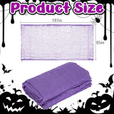197'' x 85'' Halloween Purple Scary Gauze Purple Haunted House