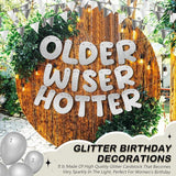 Fulmoon Set of 3 Pre Strung Older Wiser Hotter Glitter Banner Funny #2