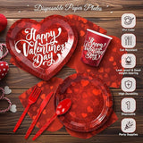 183PCS Happy Valentine's Day Party Supplies Red Love Heart