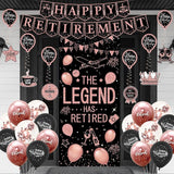 Retirement Party Decorations Women Blue and Pink Happy Retirement