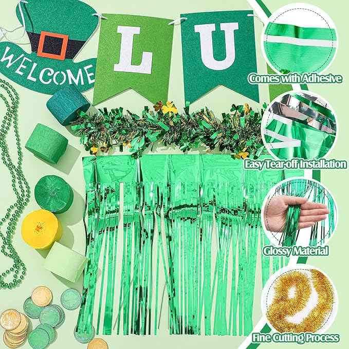 178 Pcs St Patrick's Day Parade Float Decorations for Trailer St