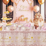 Retirement Decorations For Women Rose Gold Happy Retirement Party