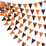 32Ft Orange Black Halloween Party Decorations Spider Skull Bats
