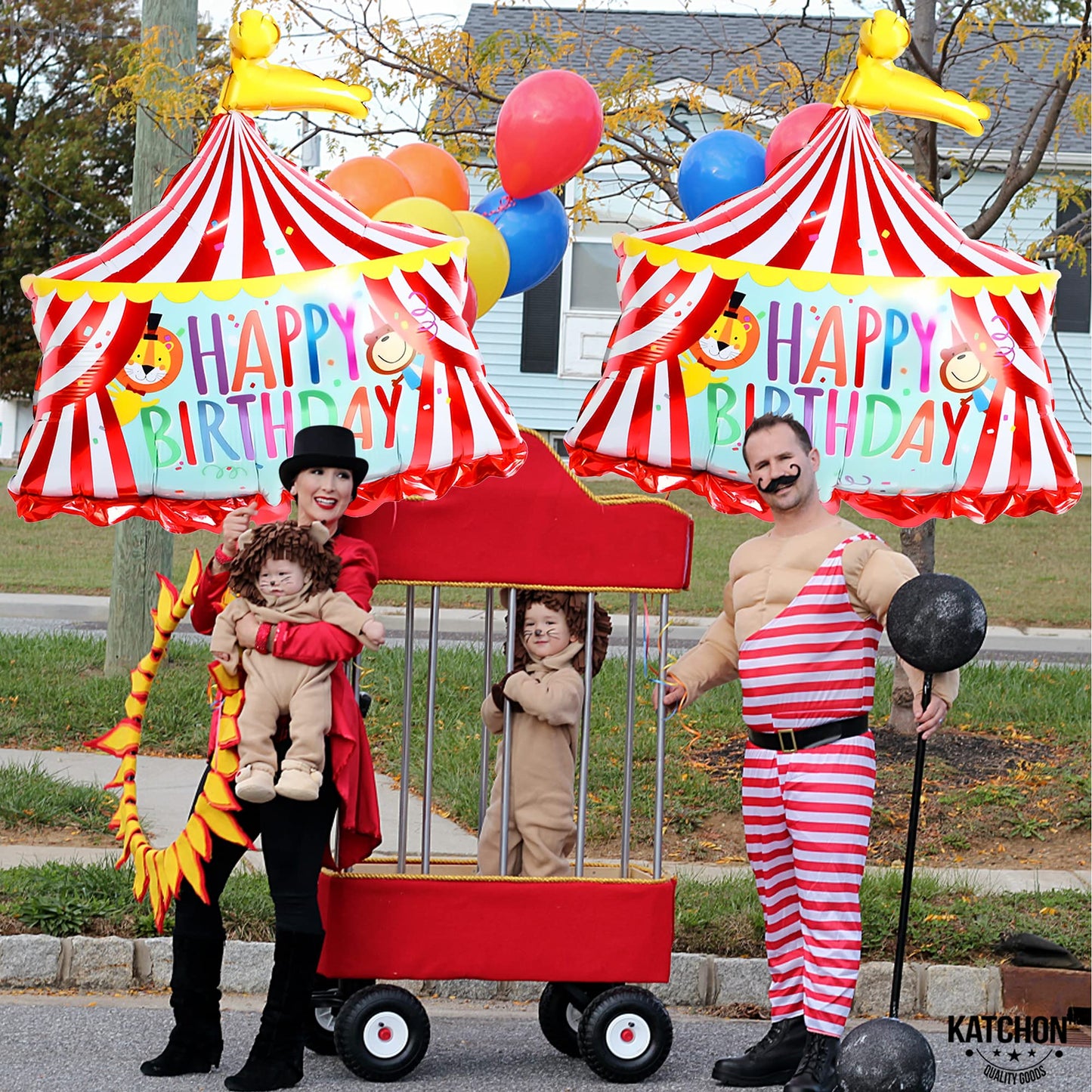 Katchon, Circus Tent Carnival Balloons - Gaint 30 Inch, Pack of 2 |