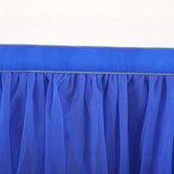 Royal Blue Tulle Table Skirt for Baby Shower Tutu Table Cloth Cover