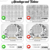 KatchOn, XtraLarge Silver Foil Fringe Curtain - 3.2x8 ft Pack of 2,