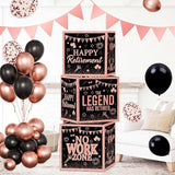 Retirement Party Decorations Rose Gold Balloons Happy retirement