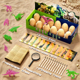 12 Glow in The Dark Dinosaur Eggs, Dig Kit Toys for Kids, Dinosaur