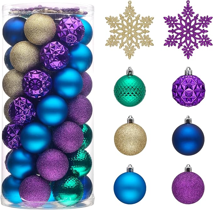 Valery Madelyn Christmas Tree Decorations Ornament Set, 50ct 2.36 #19