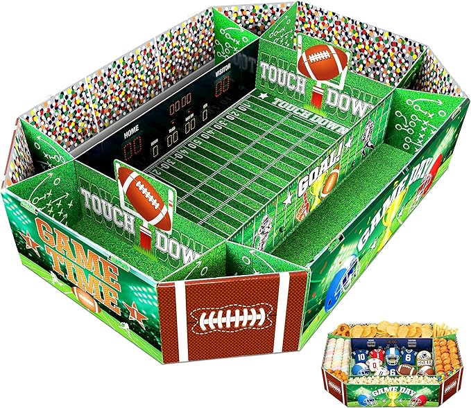 Football Party Supplies Kit Large 23.62x17 inch Football Snack