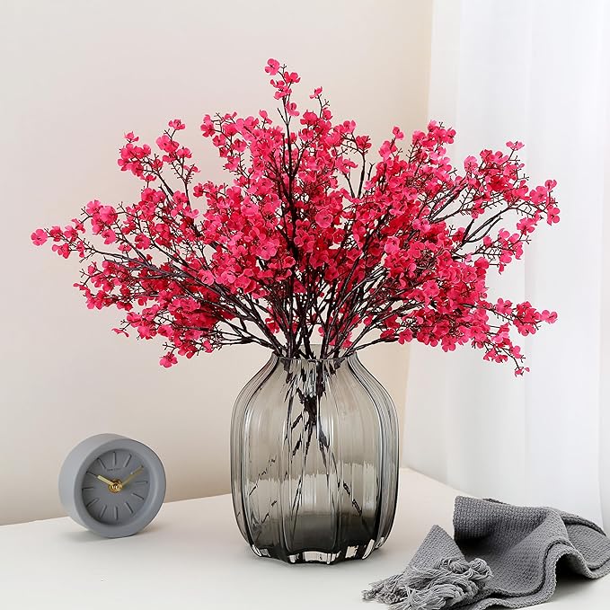 JAKY-Global 6pcs Babys Breath Artificial Flowers Gypsophila Bouquet