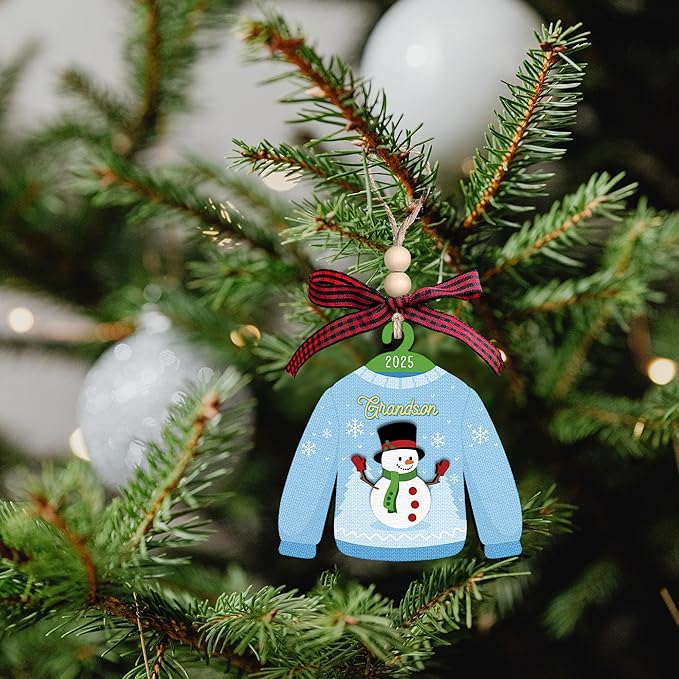 Grandson Ornaments - Grandson Christmas Ornament - Family Ornaments