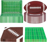 96 PCS Football Party Supplies Football Sports Paper Plates and