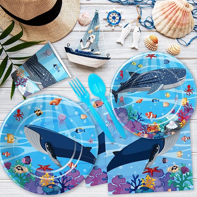 Under The Sea Party Decorations Dinnerware Ocean Birthday Party