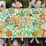 96 Pieces St Patrick's Day Shamrock Tableware Party Supplies
